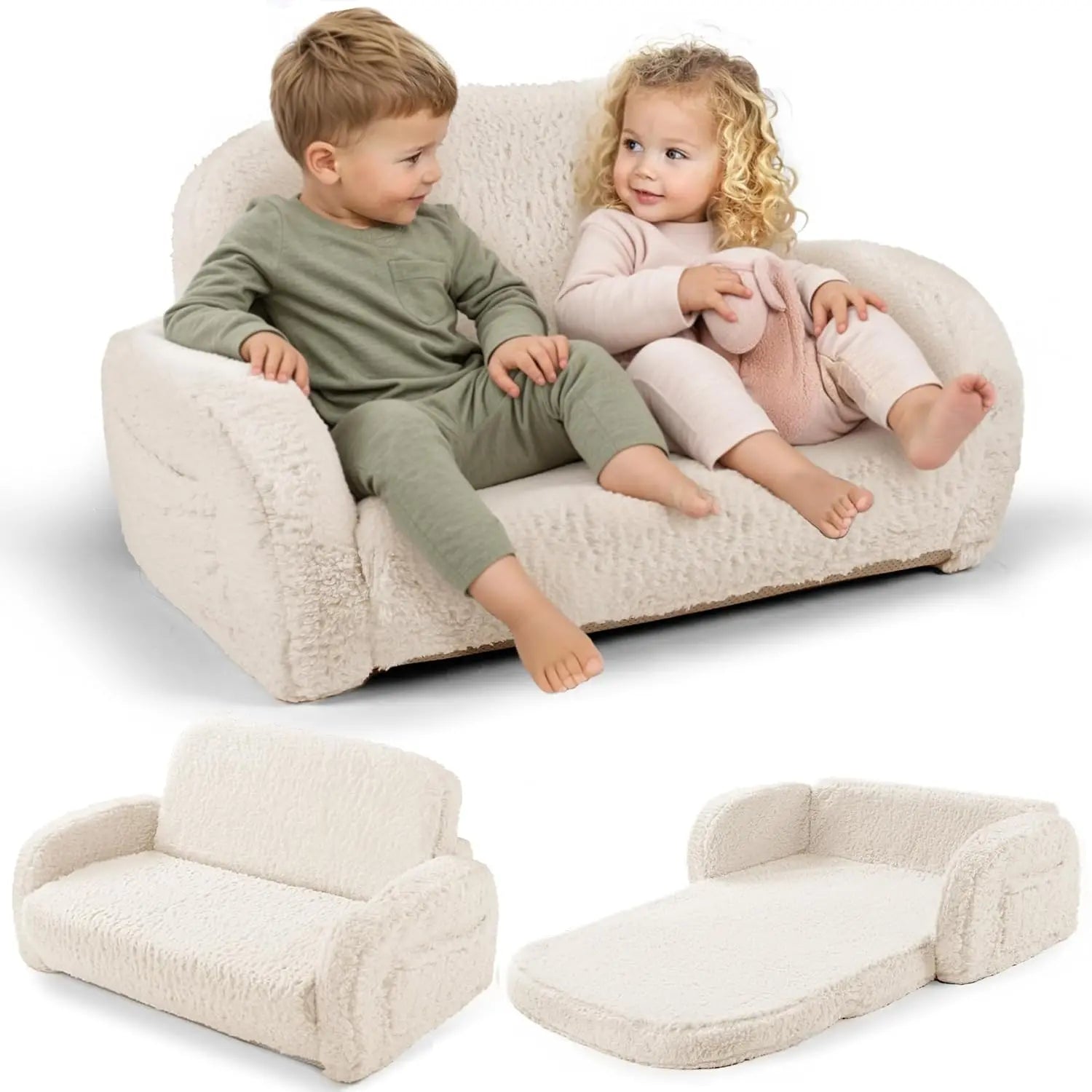 Convertible  Kids Couch & Lounger,