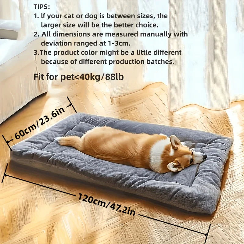 plush pet bed